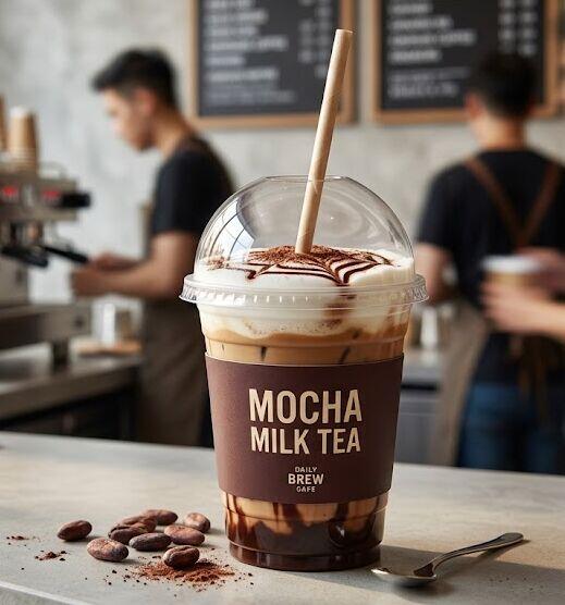 Mocha Milk Tea (24oz)